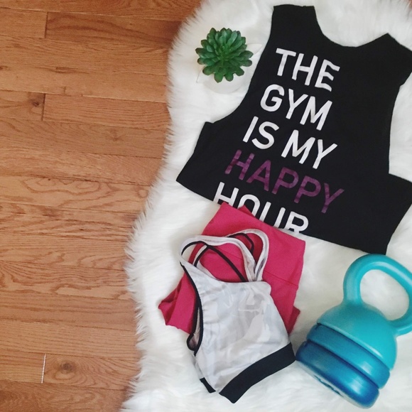 Chin Up Apparel Tops - Chin Up Apparel  Women's Gym Happy Hour Active Top